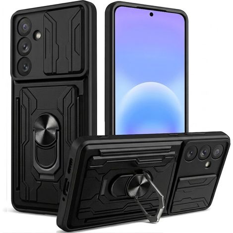 Funda para Samsung Galaxy A57 5G, con soporte y tapa para la cámara, color negro. (1/5)