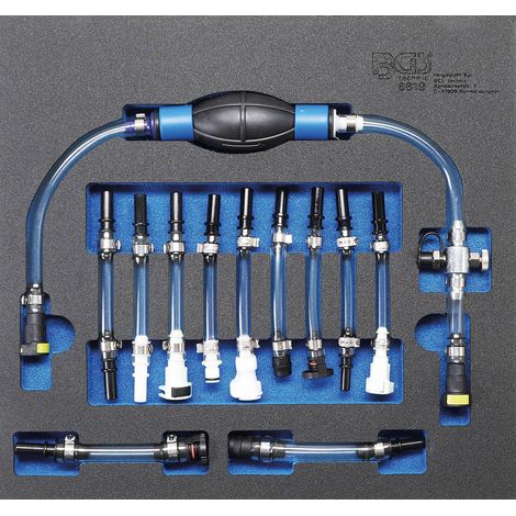BGS  Kit  de  purga  del  circuito  de  baja  presión  diésel  para  Ford  /  PSA  /  Opel  /  Fiat  /  Rover  /  Land  Rover  /  Renault  /  Mercedes-Benz  12  pzs.  -  8819