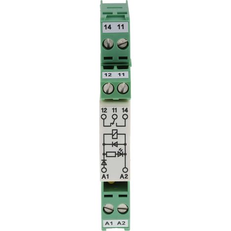 Relais d'interface 24V c.c., 1 RT, montage Rail DIN, série EMG REL ( Prix pour 1 )