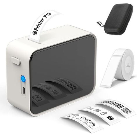 Etiquette,Portable Imprimante d'étiquettes - imprimante etiquette Bluetooth thermique étiqueteuse,Utilisé au bureau,code à barres,petite entreprise,magasin,Maison, Bure au, école,Compatible avec Andro (1/5)