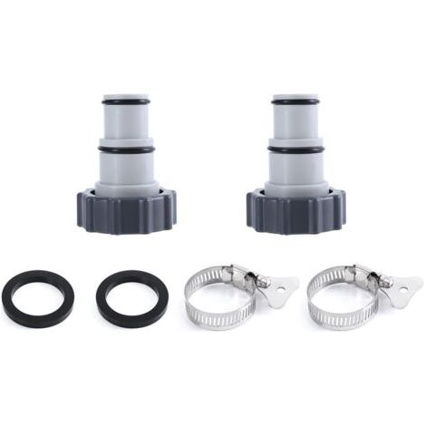 Adaptateur de Tuyau Fileté Intex Type A – Connexion 1.5" et 1.25" – avec Bague de Serrage – pour Pompe de Piscine (1/5)
