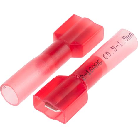 Cosse faston RS PRO, Isolé, Rouge