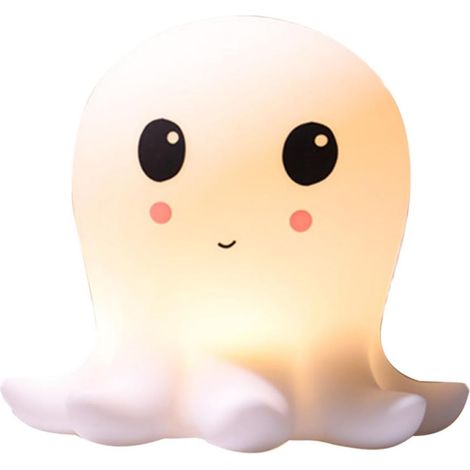 Veilleuse USB Rechargeable en Silicone Forme Pieuvre, Lampe de Nuit Tactile Multicolore 0,45w, Lampe de Chevet Compacte pour Chambre Garçon et Filles Décoration Ambiance (1/5)