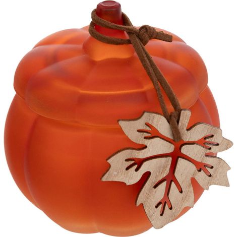 Candela profumata alla zucca in vetro d.8,5cm assortita - Atmosphera créateur d'intérieur