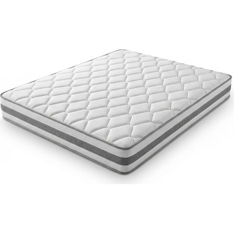 Confort ergonomique matelas 90x200 H4, ressorts ensachés 7 zones et mousse confort, hauteur 25 cm (1/5)