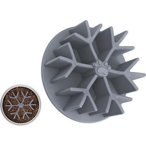 Anti-Schluck-Einsatz – 12,4 cm Durchmesser – Grau – Anti-Schluck-Einsatz – Verzögerte Fütterung (1/5)