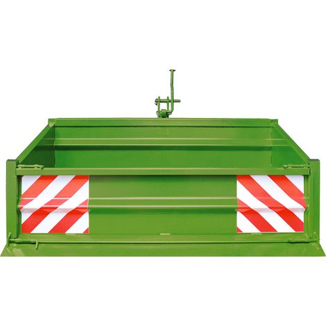 Stahl Heckcontainer Heckmulde Kippmulde Mulde Kippcontainer 1500 S K1- grün (1/3)