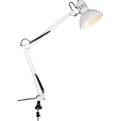 Lampe pince TRIO Tajo 5029010-01 blanche, pour E27 max. 40 W