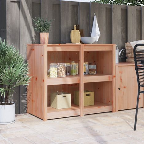 Küchenschrank MEPPEL Braun Eichen-Optik 106 x 55 x 92 cm