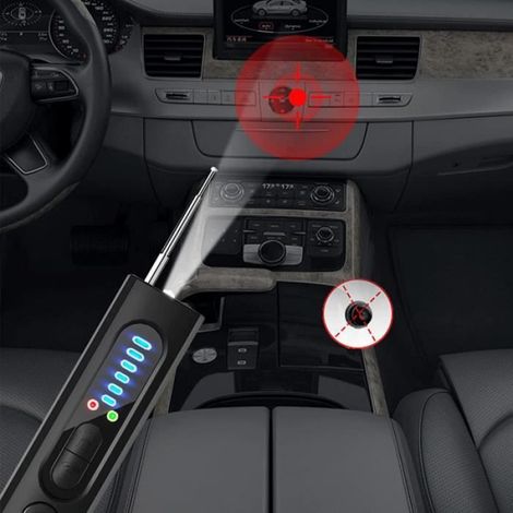 Anti-Espion Bug Détecteur RF sans Fil, Détecteur Anti Camera Cachée Espion, Finder Radar Scanner Alarme de A293 (1/4)