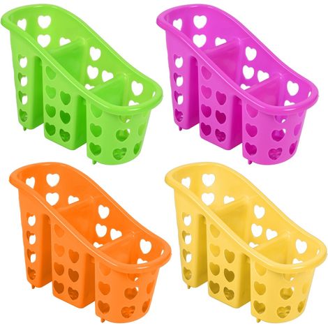 MAURY'S SET PORTA POSATE A 3 SPAZI IN PLASTICA DI COLORE ASSORTITO (1/4)