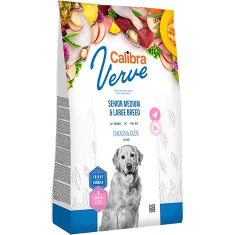 Calibra il cane GF Verve Senior Med Great Breed Duck Chicken 2kg