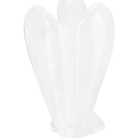 Figura de ángel de cristal de cuarzo natural transparente – Energía y poder curativo – Modelo 02