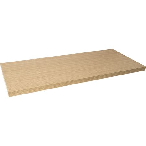 ARREGUI Basic CRA37-B Encimera de madera para mueble de basura y reciclaje ARREGUI Basic y ARREGUI Vario, fácil colocación adhesiva, color roble trigo