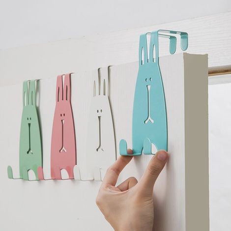 Ganchos para detrás de la puerta, Estos ganchos puerta fáciles instalar perfectos colgar ropa/bolsos/llaves/bufandas dormitorio/sala estar/cocina (1/4)