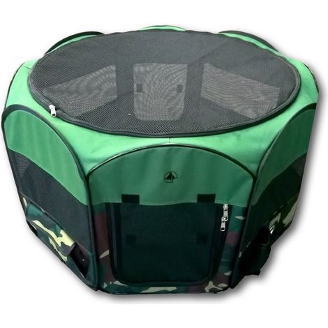 Recinto pieghevole con picchetti inclusi Fast&Easy per cani e gatti: Recinto 92x92x49 cm