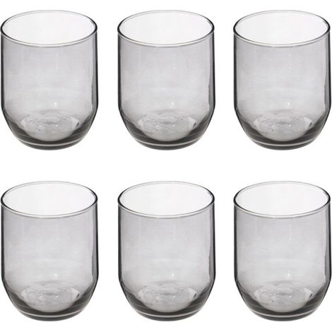 Lot de 6 Verres à Eau "Paol'Eau" 31cl Gris (1/2)