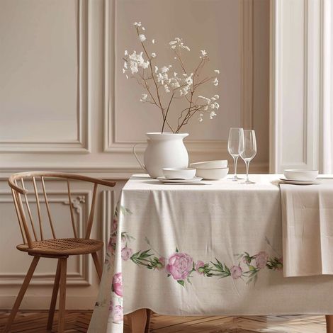 Tovaglia Parosata, Lavabile si 30°, Forma Rettangolare, 150x250 cm Multicolore (1/3)