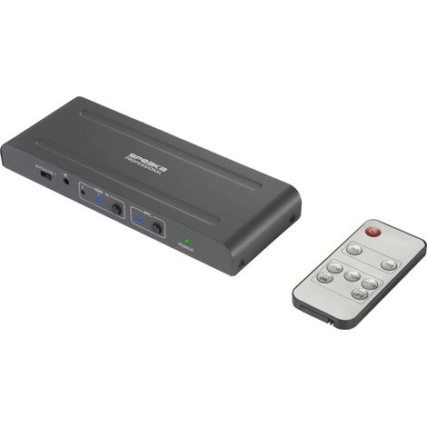 SpeaKa Professional SP-HDA-300 2+1 ports Switch HDMI UHD 4K @ 60 Hz (1/4)