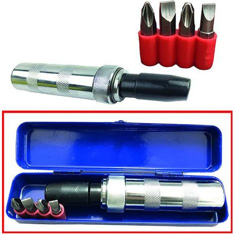 Destornillador Vigor de percusión, con 4 puntas