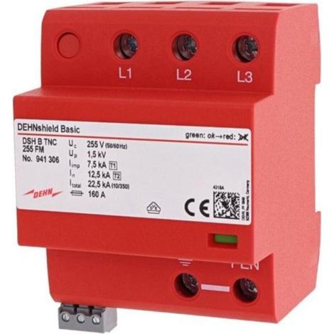 DEHN Anwendungsoptim.Kombi-Abl. Typ 1+2 TN-C-Systeme DSH B TNC 255 FM (1/5)