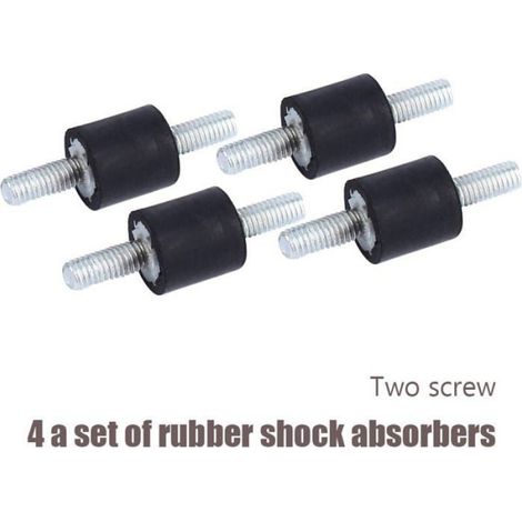 Support Isolateur Anti-Vibration - Caoutchouc + Métal - M3 8x8 mm - Pour Moteurs Compresseurs Pompes - Lot de 4 (1/4)