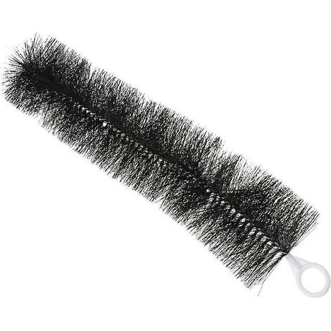 Brosse flexible en plastique pour nettoyage de tubes, poils en nylon durables, longueurs 12", 16", 20" – Brosse pour filtre d'aquarium, tube M-50cm, noir.