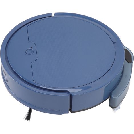 Aspirateur robot 3 en 1 avec application intelligente, télécommande, aspiration puissante de 2000 Pa, chargement USB, idéal pour la maison (bleu).