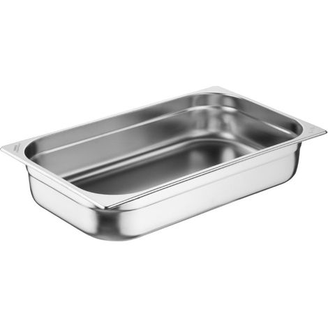 Bacs GN 1/1 en inox 100 ,mm (lot de 3) - NISBETS ESSENTIALS (1/5)