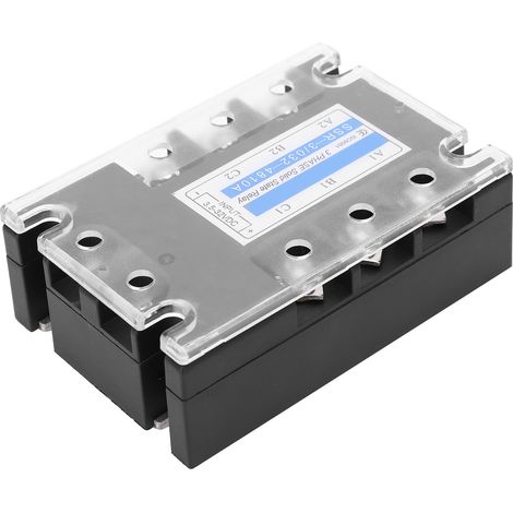 Dreiphasiges SSR-Relais (Gleichstrom/Wechselstrom 480 V), Halbleiterrelais, Industriestromversorgung, SSR-3 D4810, 10 A (1/5)
