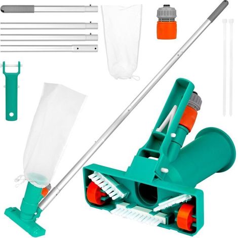 1pc Pool Vacuum Cleaner, Portable Jet Pool Cleaner Vacuum for Cleaning Swimming Pools, Pool Cleaning Kit, Suction Head with Lower Brush, Removable Aluminum Rod (1/5)