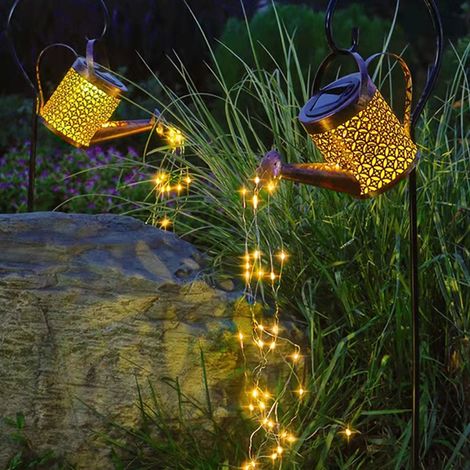 Lampes solaires pour arrosoir, éclairage paysager, décoration extérieure-AquaForge