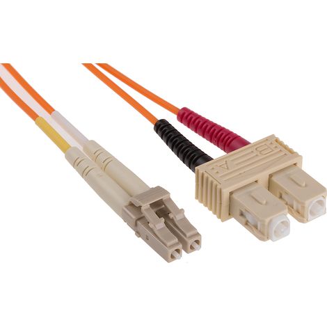 Câble fibre optique RS PRO 3m Avec connecteur / SC, OM1 Multi-mode ( Prix pour 1 )
