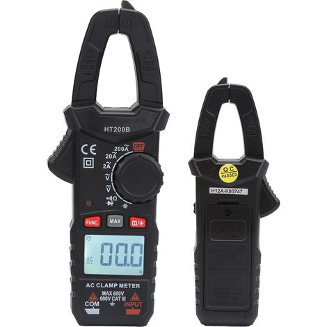 Pince ampèremétrique numérique HT200B, testeur de courant tension résistance, outil de diagnostic électrique pour maintenance professionnelle (1/5)