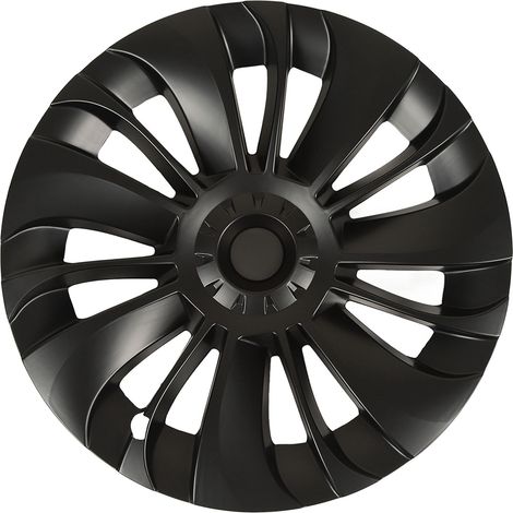 4 enjoliveurs 19 pouces noirs mats sportifs aspect asymétrique pour Tesla Model Y 2020-2023 remplacement cache-jante (1/5)