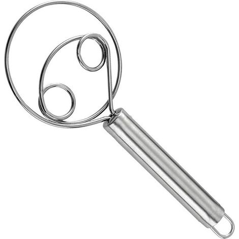 Dänischer Schneebesen aus Edelstahl, hochwertiger Handmixer für Mixer, ideal für die Zubereitung von Brot- und Gebäckteig.