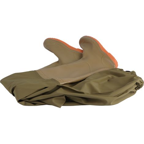 Pantalon de pêche étanche antidérapant résistant à l'usure cuissard taille haute homme femme pointure 41