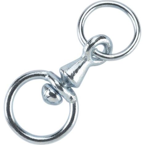 Kerbl Wirbel für Kuhkette, verzinkt mit Ring, 8 mm