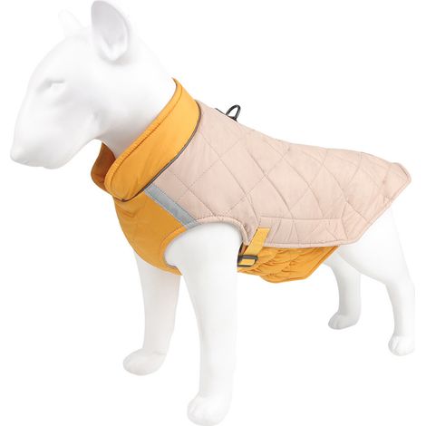Manteau Chien - Imperméable Vent Résistant Neige Résistant - Col Haut Réfléchissant - Pour Chiens Tailles S à XL - 1 Pièce
