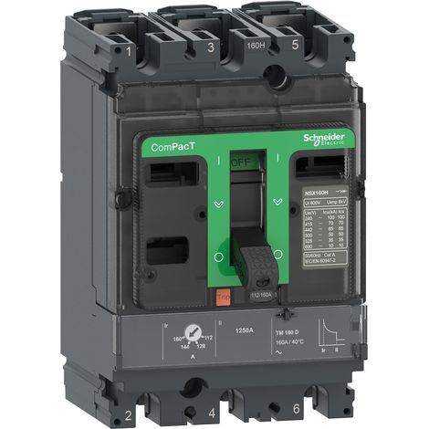 ComPacT NSX100B - disjoncteur - TM-D 25A - 3P3D - 25kA - montage fixe - C10B3TM025 (1/5)