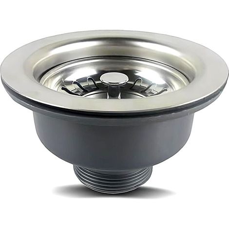 Piletta per lavello in acciaio inox 304 - Per lavello da cucina - 1 1/2" - Diametro: 114 mm