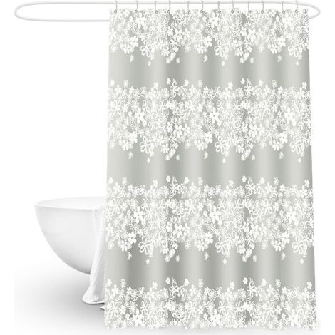 Lot de 2 Rideaux Occultants Isolants Thermiques - Motif Lignes Argenté sur Fond Bleu Marine - à Oeillets - 140x245cm - pour Salon/Intérieur