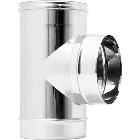 Cordivari - Raccordo A Tee 90°Inox Ø140 Aisi316L - Maschio Centrale - Mono Parete
