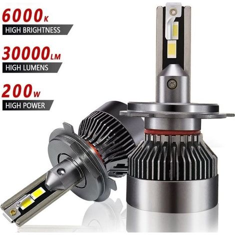 H4 LED-Ampullen 30000LM 200W für 24V-Automobile, 6001K Weiß-LIAIKI