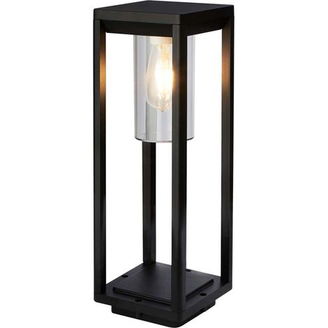 Suchscheinwerfer 1Lt Außenpfosten - 450 mm, schwarz mit klarem Diffusor (1/3)
