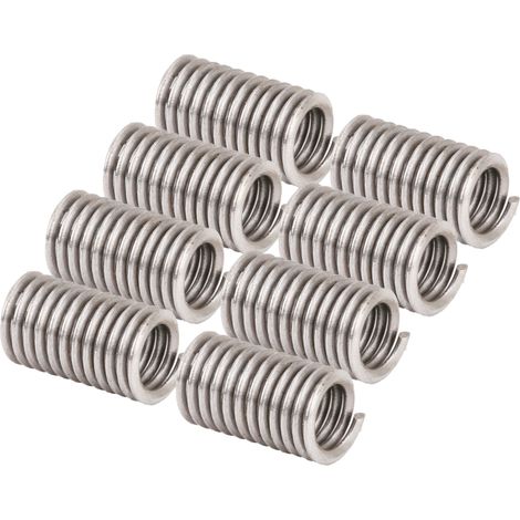 Packung mit 50 Gewindeeinsätzen aus Edelstahl, Gewindereparaturbuchsen, US 5-403D Gewindeschneidset (1/5)