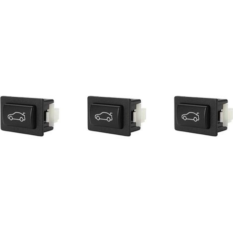 Convient pour 3 boutons d'ouverture de coffre universels en plastique noir, compatibles avec F20, F30, F35, F10, F11, F18, E84 61319200316 2011-2014