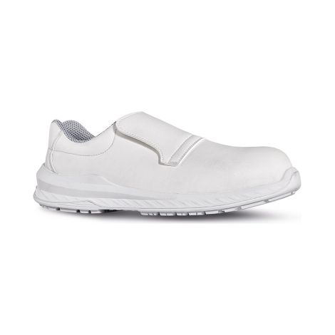 Chaussures de sécurité blanches sans lacets MADRID S2 SRC ESD, taille 41, UPOWER