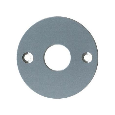 Duval Bilcocq – Rosace ronde Ø 40mm – Aluminium argenté – Trou central Ø 14mm – Vissage facile pour supports variés
