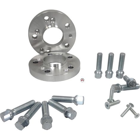 2 Elargisseurs de voies - 5x112 compatible avec Audi A4 A5 S5 Q5 - 20mm visserie portee spherique